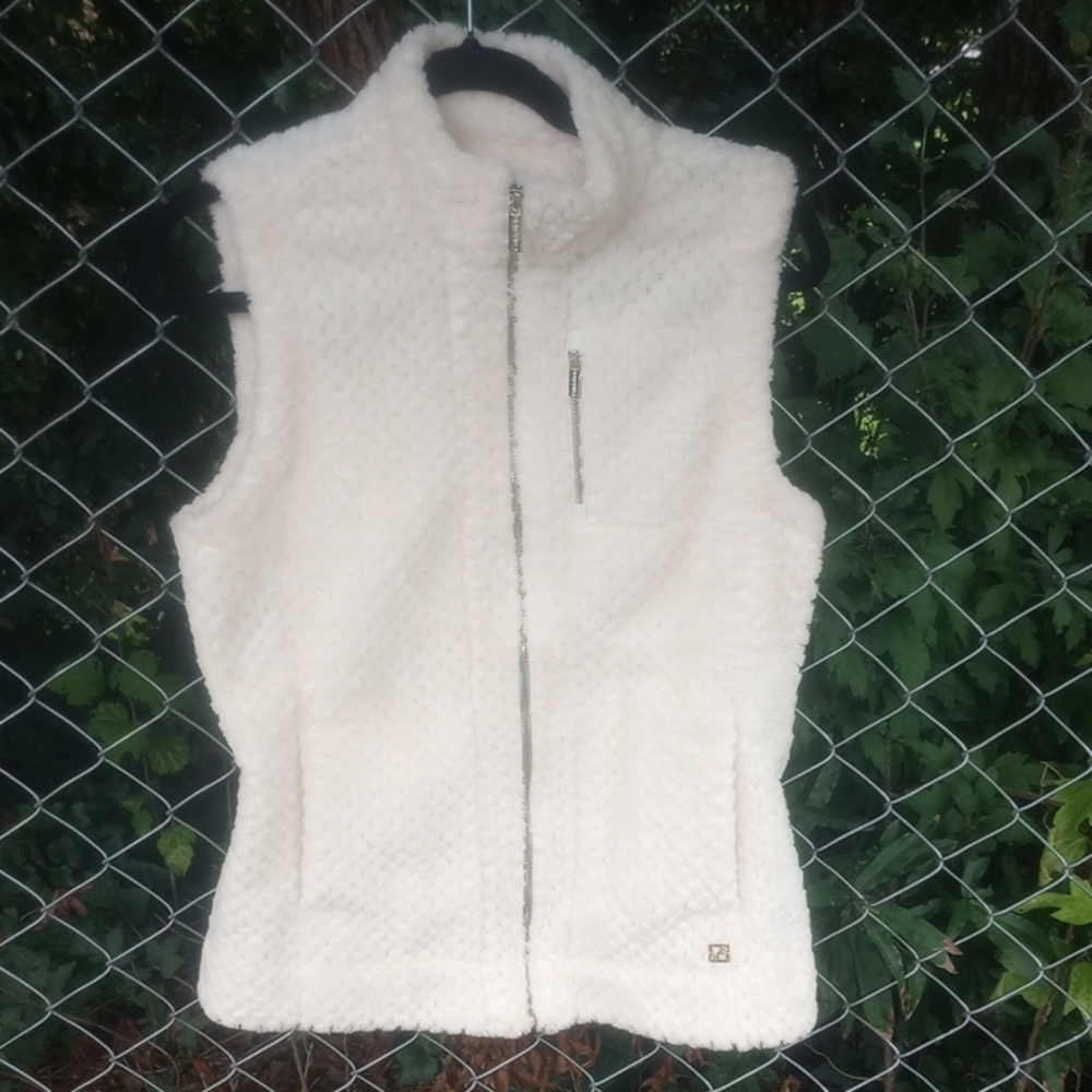 Calvin Klein Soft White Fleece Vest